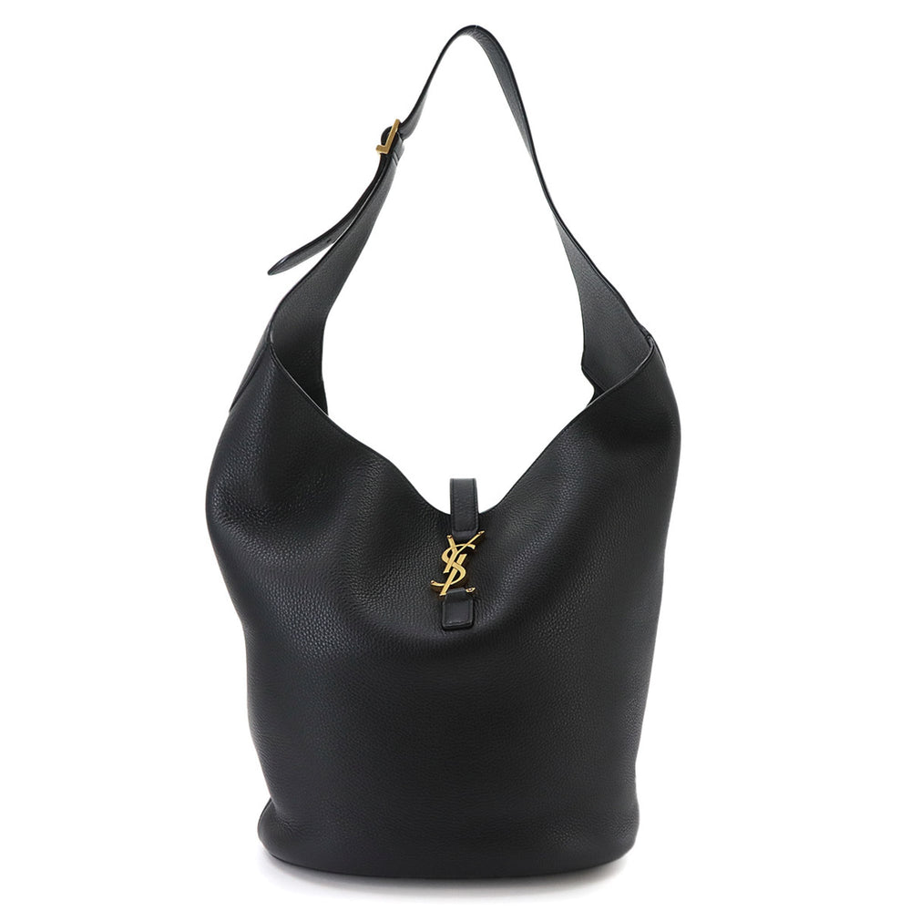 Saint Laurent LE 5 A 7 Hobo Shoulder Handbag, Leather, Black, 793088, Gold Hardware — New - Store Return
