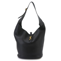 Saint Laurent LE 5 A 7 Hobo Shoulder Handbag, Leather, Black, 793088, Gold Hardware — New - Store Return
