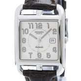 HERMES Cape Cod Steel Leather Automatic Mens Watch CC1.710 Polished — Very Good