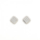 Louis Vuitton diamond earrings — Like New