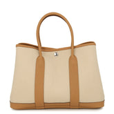 Hermes Tote Bag Garden TPM Beton Biscuit Negonda Toile Military W Stamp HERMES Handbag Women's — Like New