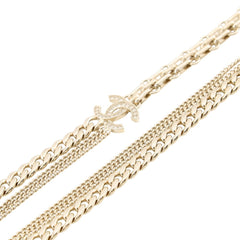 Chanel Necklace Coco Mark Rhinestone B25 K ABG553 CHANEL Women's NECKLACE — Like New
