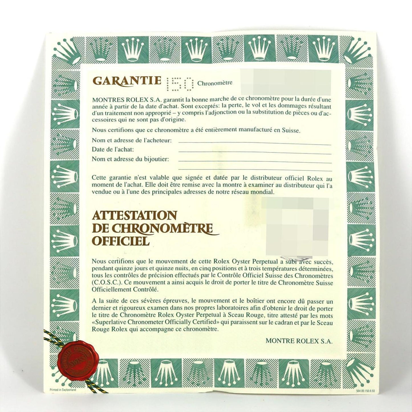 Rolex Datejust 69174 SSxWG Automatic Watch, X-Serial