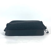 Christian Dior Dior Second Bag Pouch Canvas Leather Men Women Black — Like New