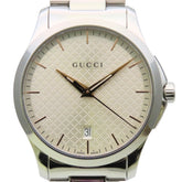 Gucci G-Timeless 126.4 SS Diamante Men's Watch GUCCI — Good