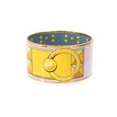 Hermes HERMES Email TGM Bangle Bracelet Yellow Pink Gold — New - Store Return