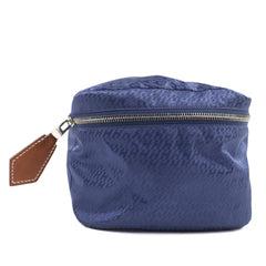 HERMES Hermes Wousse de Voyage PM 100% Silk Pouch, Blue, B Stamp, Made in France, Women's, Highly Recommended ◎ — Like New