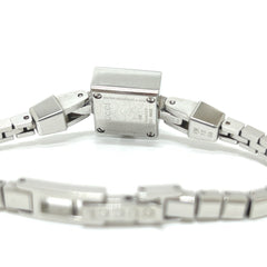 GUCCI 102 G Mini Square Chain Quartz Watch, Stainless Steel, Women's, Silver — Good