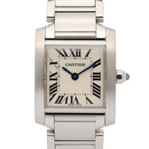 Cartier Tank Française SM Watch, Stainless Steel, Ladies, Silver Tone, W51008Q3 — Very Good