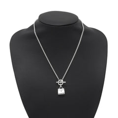 Hermes Amulette Kelly Necklace, SV925 Silver, HERMES Pendant — Like New