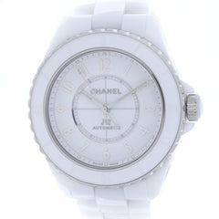 CHANEL J12 Phantom Caliber 12.1 H6186 Men's Watch, White Ceramic x Stainless Steel, 40401 — Like New