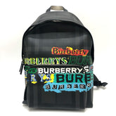 BURBERRY Burberry Graphic Check Backpack Bag Women's Grey — Like New