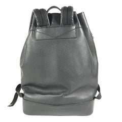 LOUIS VUITTON M55171 LV Logo Taurillon Noé Backpack Daypack Bag Drawstring Rucksack Leather Men's Women's Black — Like New