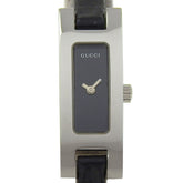 Gucci GUCCI Watch 3900L Stainless Steel x Leather Quartz Analog Display Black Dial Women's — Good