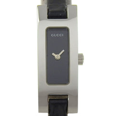 Gucci GUCCI Watch 3900L Stainless Steel x Leather Quartz Analog Display Black Dial Women's — Good