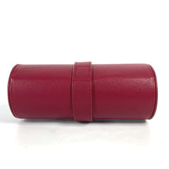 Salvatore Ferragamo Watch Case, Pouch, Leather, Men's, Red — Good