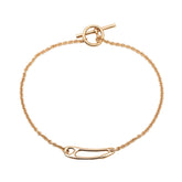 Hermes Chaine d'Ancre Mini Punk ST Bracelet 18KPG Pink Gold 750 Women's HERMES — Like New