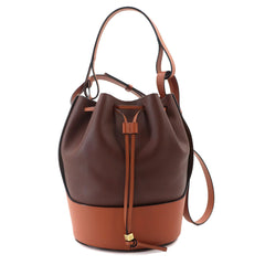 Loewe Balloon Medium 2-way Hand/Shoulder Handbag, Leather, Brown — Like New