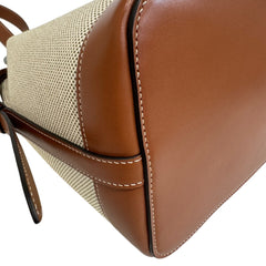 CELINE Cabas de France 2-way Handbag/Shoulder Bag with Leather Trim, Beige — New - Store Return