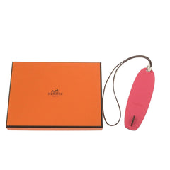 Hermes Like new Hermès Surfboard Bag Charm Chevre Mysore Rose Lipstick Lime Keychain Pink 1185 — Like New