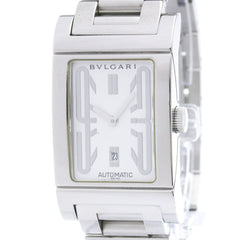BVLGARI Rettangolo Stainless Steel Automatic Mens Watch RT45S Polished — Very Good