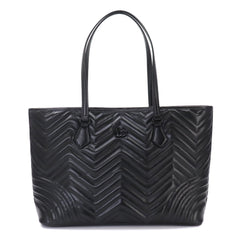 Gucci GG Marmont Quilted Large Tote Handbag, Leather, Black, 739684 Bag — New - Store Return