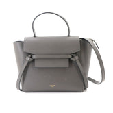 Celine CELINE Bag Waist Nano 2-way Hand Shoulder Handbag Leather Gray 189003 Belt — Like New