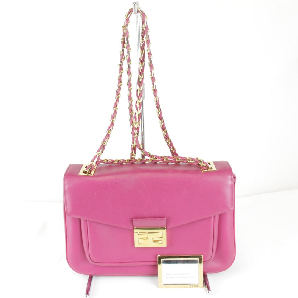 FENDI shoulder bag, leather, pink, women's — New - Store Return