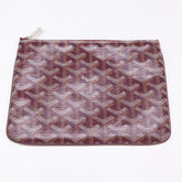 GOYARD Sena PM Clutch Bag Pouch Burgundy Silver Hardware Women's — Like New
