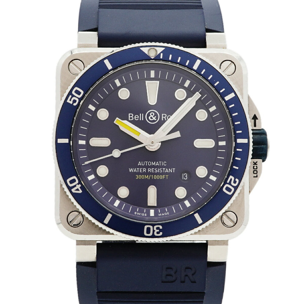 Bell & Ross BR03-92 Diver Blue BR0392-D-BU-ST SRB Dial Men's Watch — Good