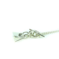 HERMES 925 Amulette Birkin Necklace Pendant Accessory, Silver, Made in Italy, Weight 10.83g, Women's — Like New