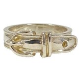 HERMES Vintage Ceinture Ring, 925 Sterling Silver (Equivalent Size), Men's/Women's — Like New
