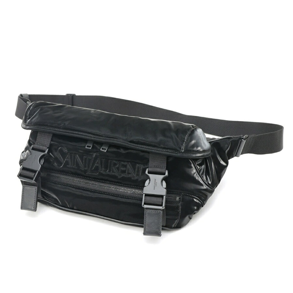 Saint Laurent body bag, model 758258, nylon, black — Like New