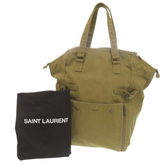 Yves Saint Laurent Saint Laurent Paris Downtown 757970 Canvas Khaki Tote Bag 0312 SAINT LAURENT PARIS — Like New