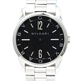 BVLGARI Solotempo ST42BSS ST42S Men's Watch Stainless Steel 40542 — Very Good