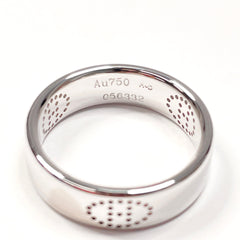 HERMES Eclipse Ruban Ring, 18K White Gold, 10.5cm Silver, Women's — Like New