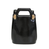 Salvatore Ferragamo Gancini Wanda DH-21 3494 Women's Leather Handbag,Shoulder Bag Black — Like New