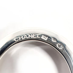 CHANEL logo vintage ring, sterling silver (925), size 12.5cm, women's — Like New