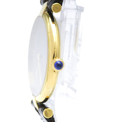 CARTIER Must Vendome Gold Plated Quartz Ladies Watch 590003 — Good