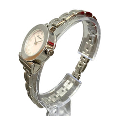 Salvatore Ferragamo Gancini watch, total weight 34.6g, stainless steel, quartz movement, pink mother-of-pearl dial, SFBF00118 — Good