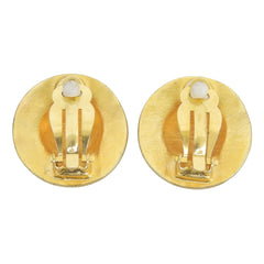 CHANEL Vintage 94A GP Coco Mark Round Earrings (Pair) - Gold Made in France Women's Comes with Box — Like New