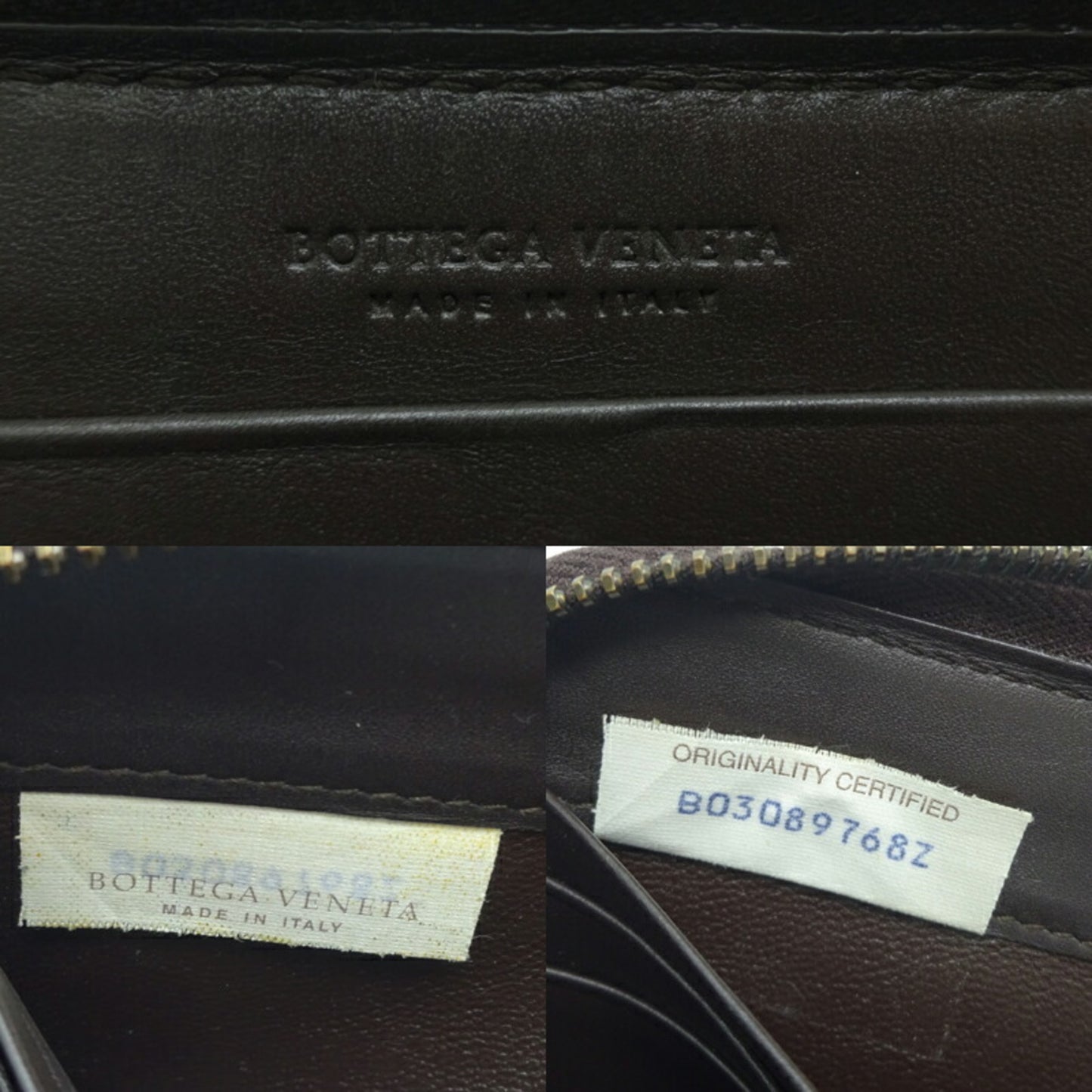 Bottega Veneta Intrecciato Men's Long Wallet Leather Brown