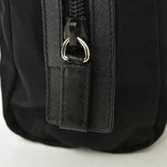 PRADA Pouch Travel Clutch VELA Nylon Black — Like New