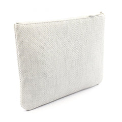 Chanel Deauville Second Bag Clutch Handbag Straw Women's Gray — New - Store Return