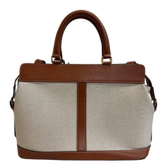 CELINE Cabas de France 2-way Handbag/Shoulder Bag with Leather Trim, Beige — New - Store Return