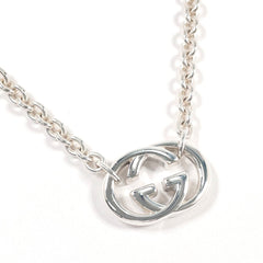 GUCCI Interlocking G Necklace, Sterling Silver 925, Unisex — Like New