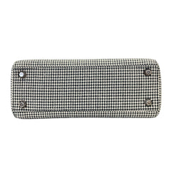 Christian Dior Lady Mini Houndstooth Shoulder Bag MA-0969 Gray Women's — Like New
