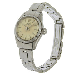 Rolex Oyster Perpetual Watch, caliber 1161 6618, stainless steel, 1965, automatic, analog display, silver dial, women's — Good