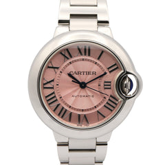 Cartier Ballon Bleu 33mm Watch, Stainless Steel, Ladies, Pink Tone, W6920100 — Very Good