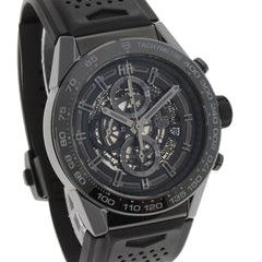 TAG Heuer CAR2A90 Carrera Calibre 01 Watch Ceramic Rubber Men's HEUER — Good